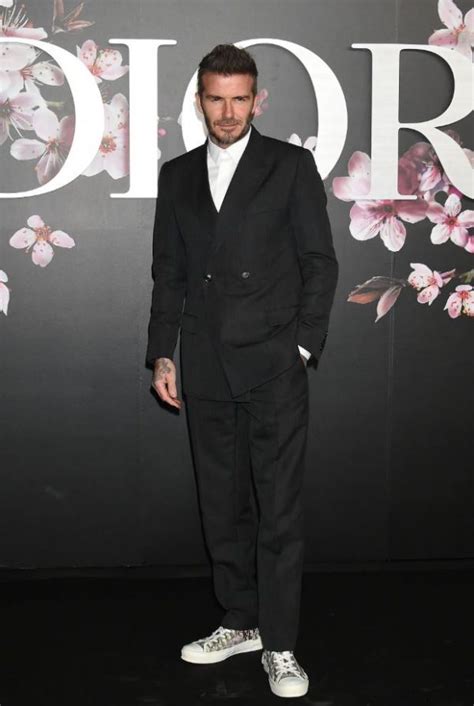 david beckham dior sneakers|Beckham leather trainers.